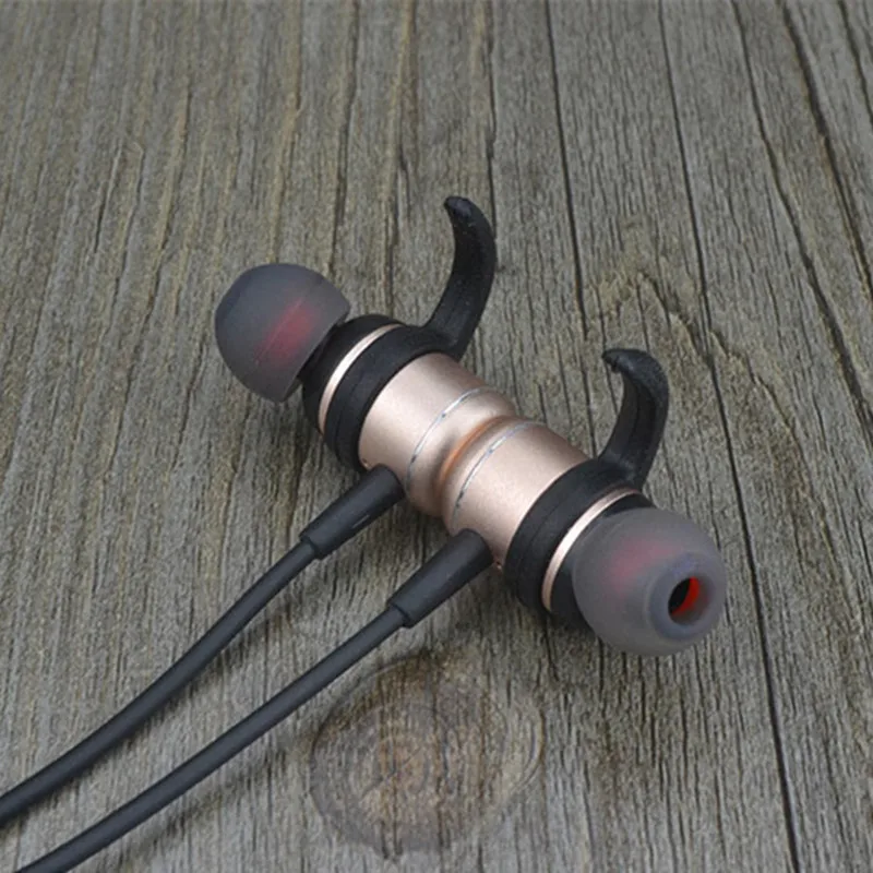 

JS Wireless Bluetooth Earphone Metal Stereo Sport HIFI Headphone Running In-ear earphones High-capacity Bass Microphone Headset