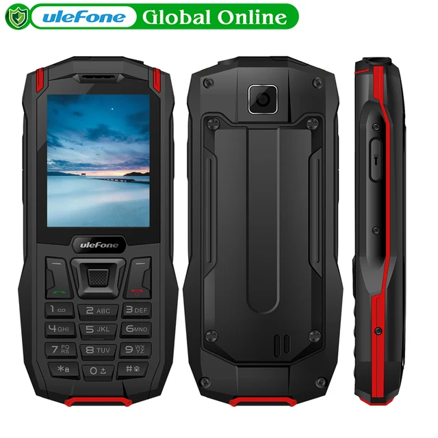 Cheap Ulefone Armor Mini Waterproof IP68 Phone Outdoor Mobile Phone 2.4" MTK6261D Wireless FM Radio 2500mAh 0.3MP Phone