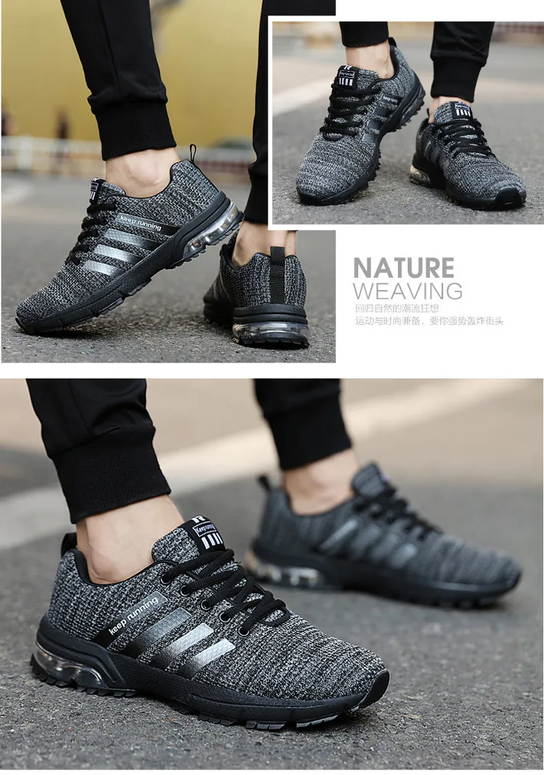 Unisex Comfortable Non-slip Outdoor Men Sneakers Trainer Shoes Women Breathable Good Quality Running Shoes Big Size 36-46 (17)