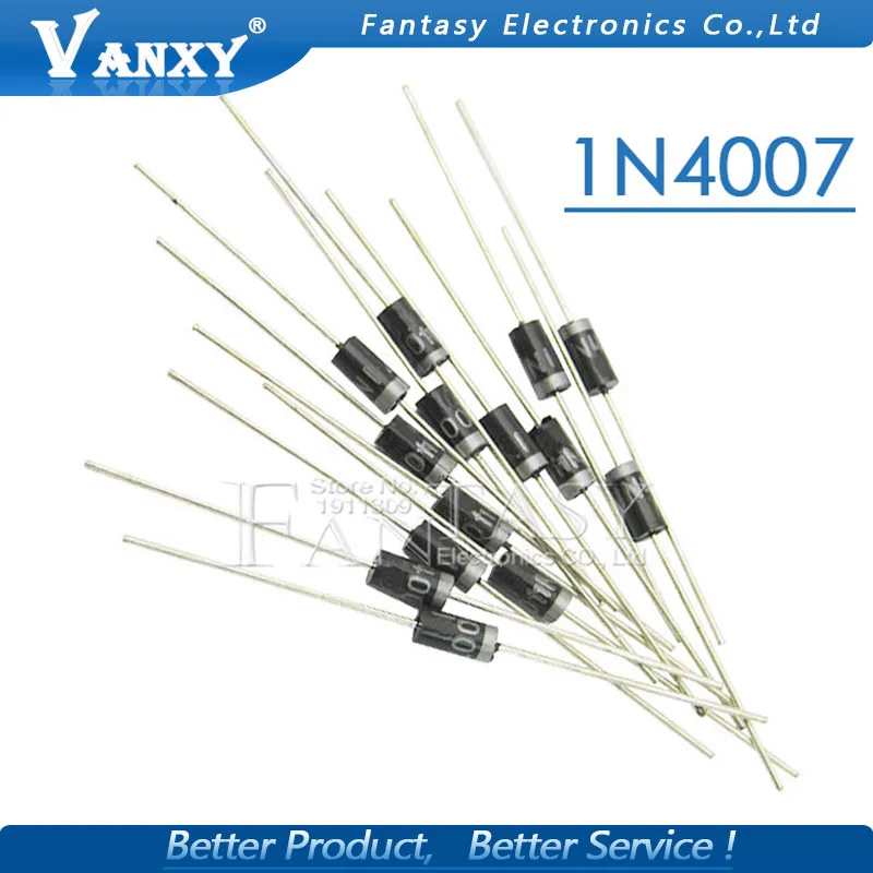 

100PCS 1N4007 4007 1A 1000V DO-41 High quality Rectifier Diode IN4007