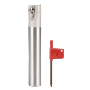 

uxcell 1pcs 24mm 25mm Dia R0.8 Indexable End Mills 2 Flute 90 Degree BAP400R for APMT1604 Insert