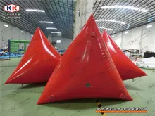 Promotion and sports training inflatable triangle buoys