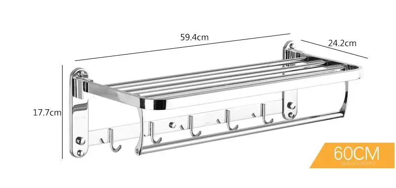 Оптом и в розницу Вешалки для полотенец для ванной комнаты хромированная отделка складные полки для банных полотенец вешалка для полотенец аксессуары для ванной