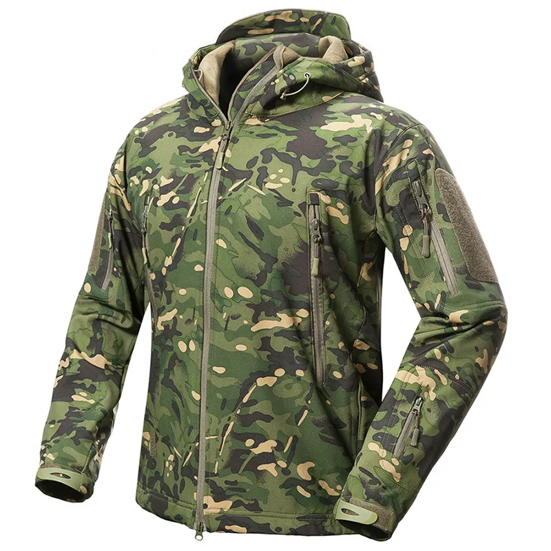 

Shark Skin Jacket V5 Soft Shell Waterproof Jacket Men Tactical Military Winter Fleece Coat Army Clothes Camouflage Jackets