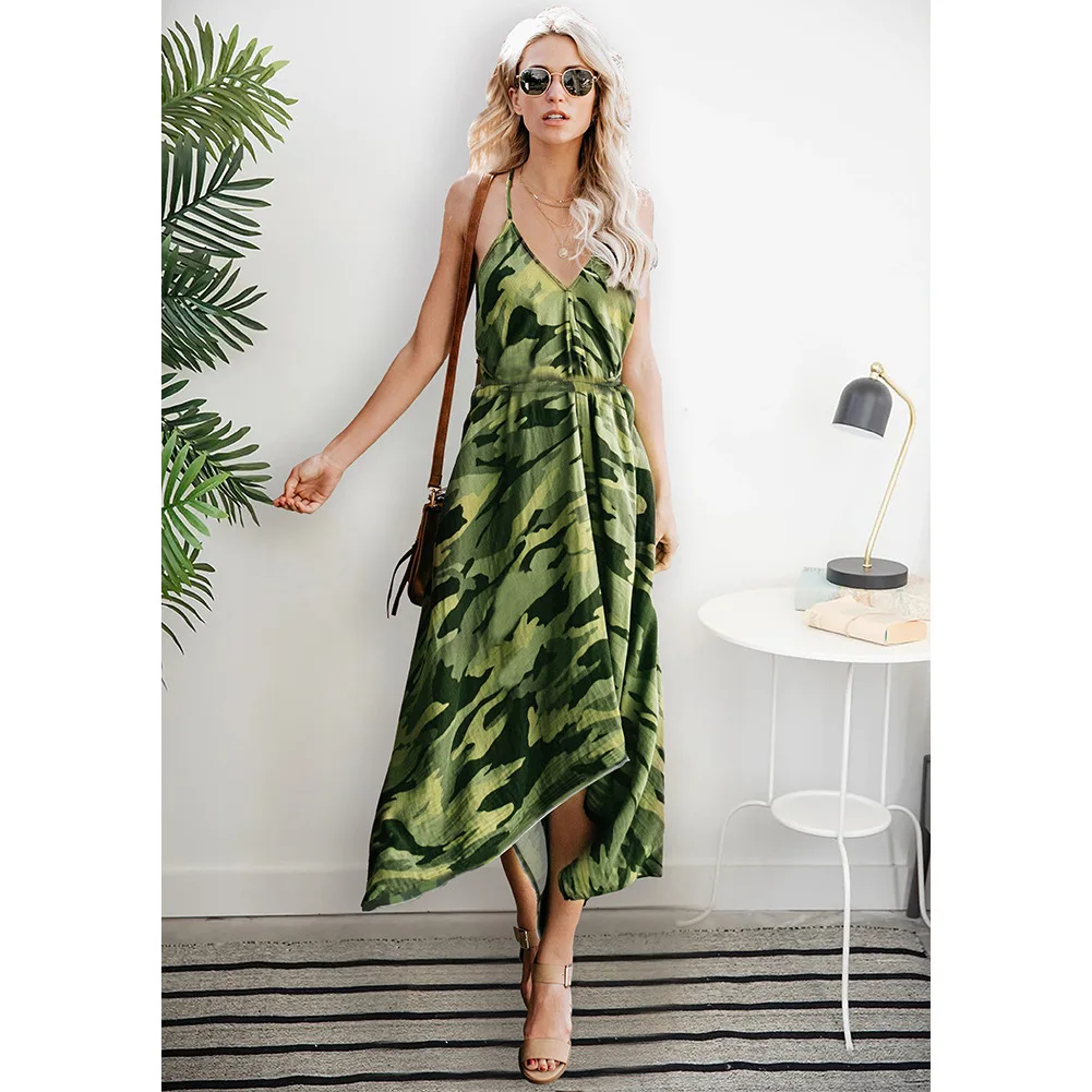 

plus size dress casual vintage dresses casual 2019 fashion clothes women sexy & club print sleeveless v-neck