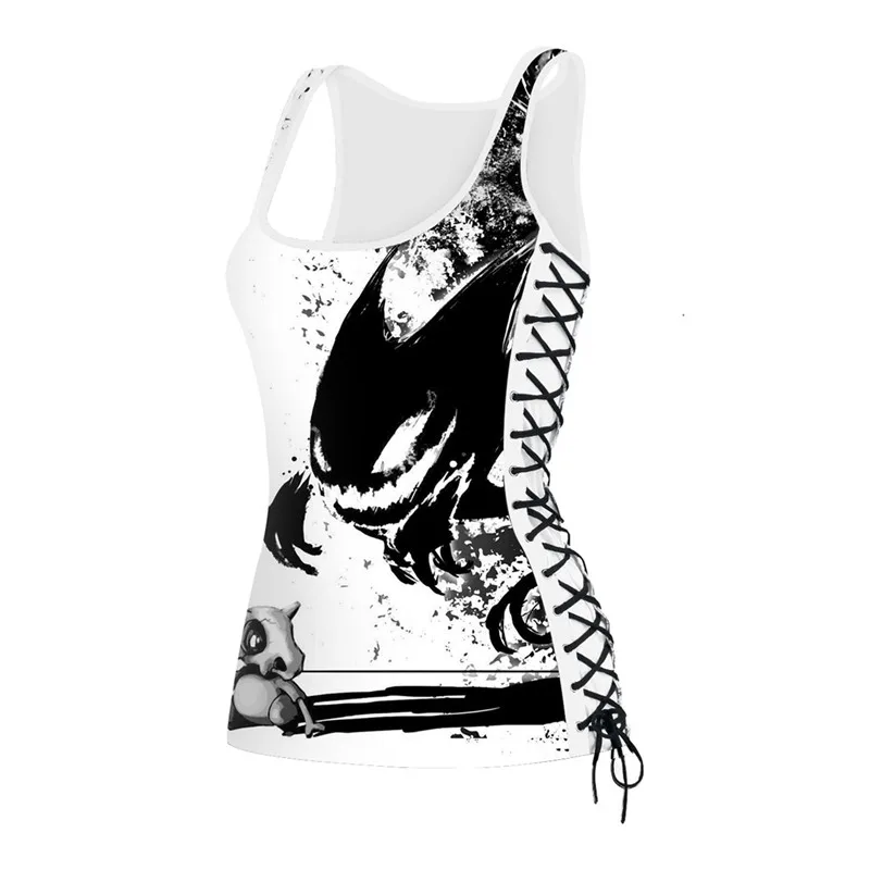 3d Bind The Devil Printed Women Tank Tops Summer Female Fashion Sexy Vest White Slim Fitness Vest Singlet For Vest Sleeveless 3d Bind The Devil Printed Women Tank Tops Summer Female Fashion Sexy Vest White Slim Fitness Vest Singlet For Vest Sleeveless