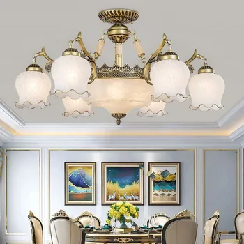 

2018 New arrival Hot sale chandeliers genuine vintage chandelier handmade golden high quality flowerlike novelty led chandelier