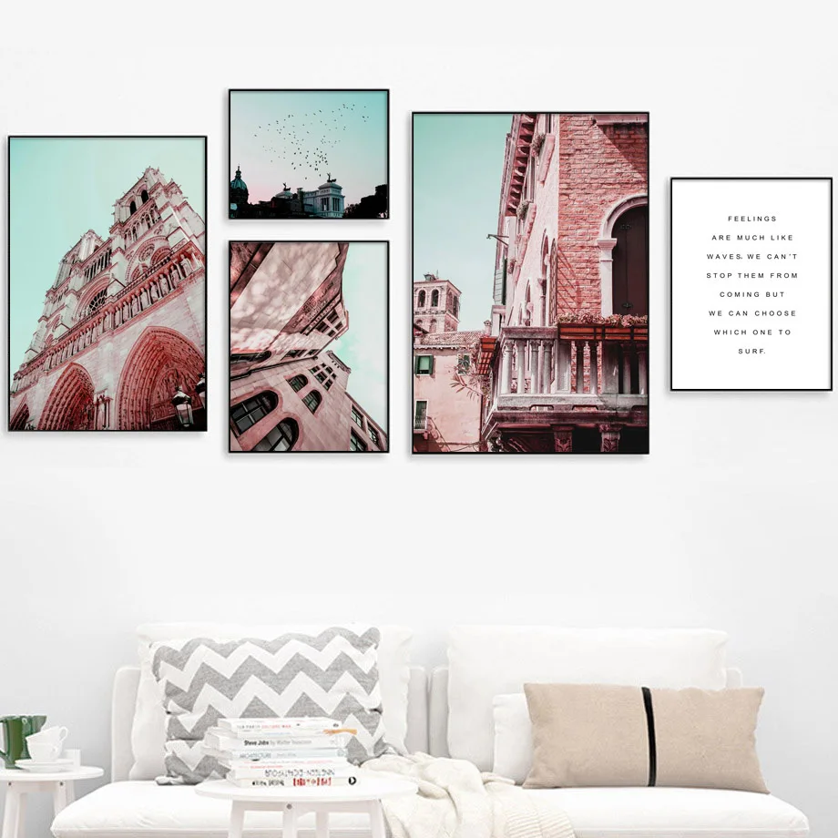 Fan Shop 5 Piece Wall Art Painting Notre Dame De Paris Pictures