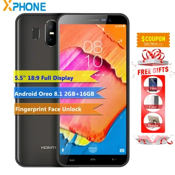 

HOMTOM S17 Android Oreo 8.1 5.5'' 18:9 Display Face ID Fingerprint Unlcock 2GB 16GB 3000mAh Smartphone