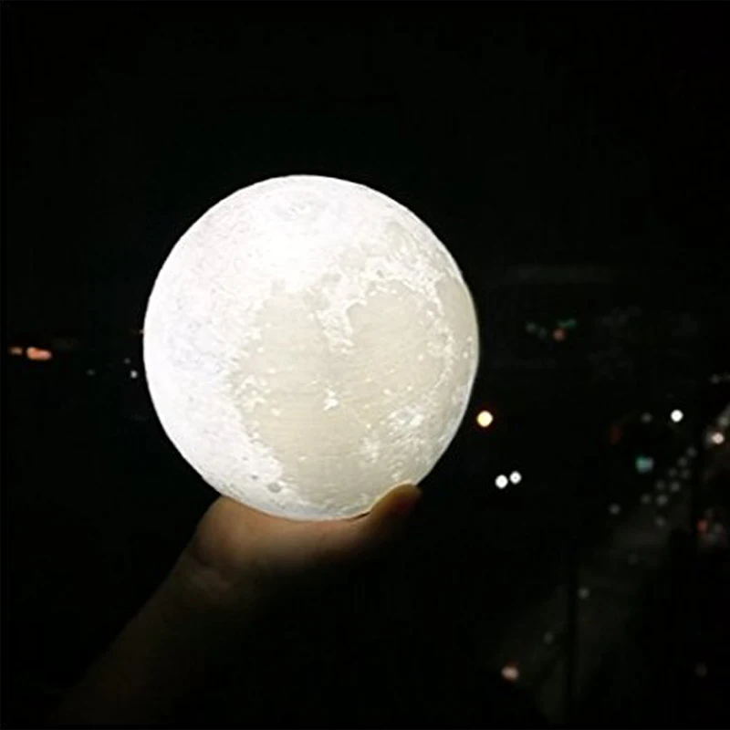 Luzes da Noite criativo 3d imprimir lunar lua Lâmpadas Incluídas : Sim