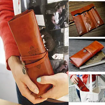 

Women Vintage Makeup Cosmetic Brush Pen Pencil Case Organizer Pouch Holder Bag
