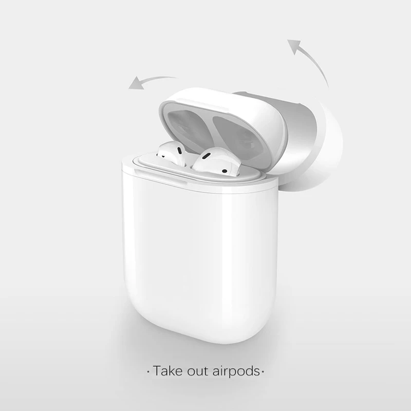 

Wireless Charging Receiver Case For Apple Airpods QI Standard Airpods Wireless Receiver Compatible With Any Wirless Charger