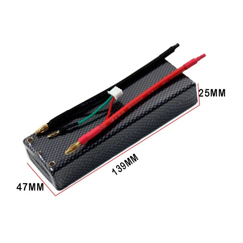 

1pcs 7.4V 4500Mah 35c 2S RC R/C Lipo Li-Po Battery AKKU 60C RC Helicopter+low shipping