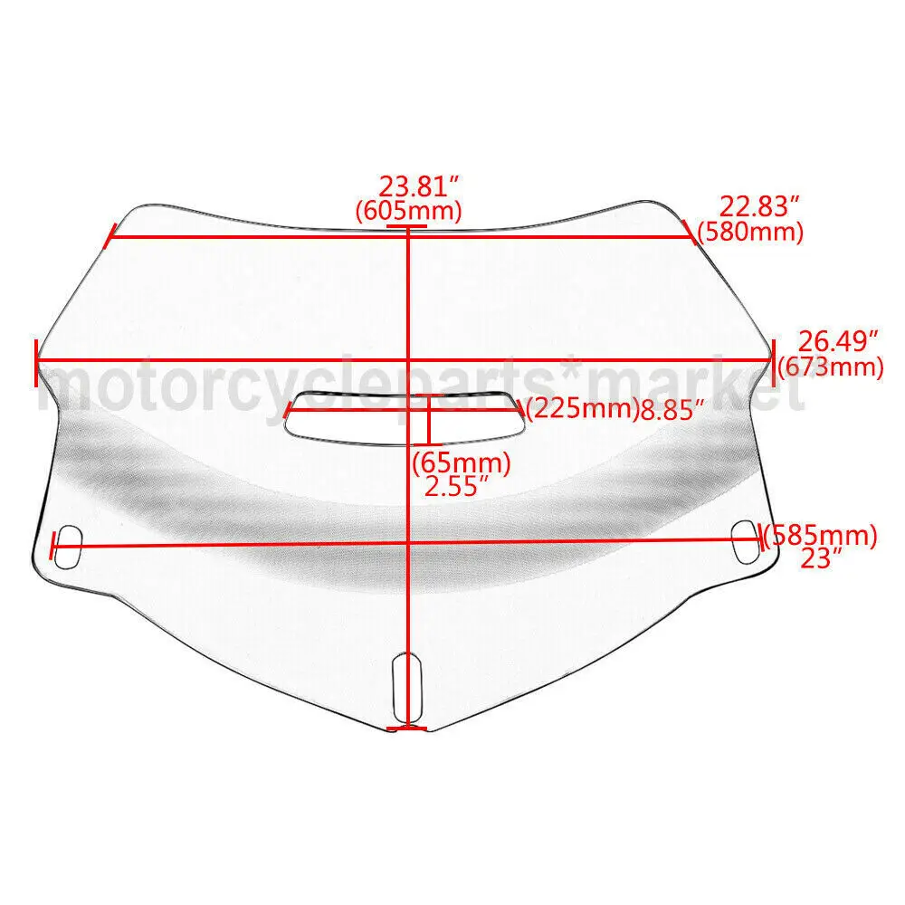 GL 1800 Золотое крыло мотоцикл ветровое стекло экран для Honda Goldwing GL1800 2001-2010 2013