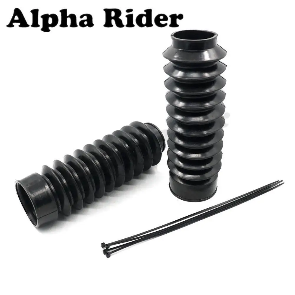 

49mm Protector Dust Guard Front Rubber Fork Dirt Cover Gaiter Gator Boot Cap Shock for Harley Dyna Fat Bob FXDF 2008-2016 2015