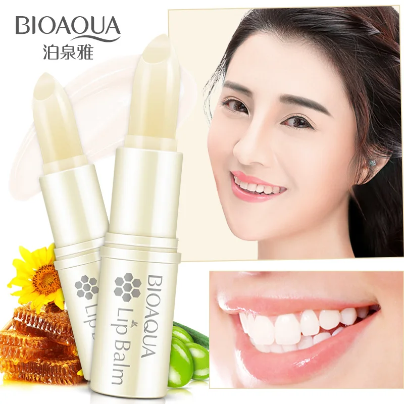 

BIOAQUA Natural Plant Honey Moisturizing Lip Balm Colorless Refine repair lip wrinkles For Woman Winter Lip Care