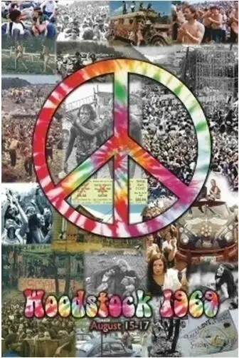 Вудсток коллаж 1969 MUSIC FESTIVA Шелковый постер декоративная стена краска 24x36 дюймов |
