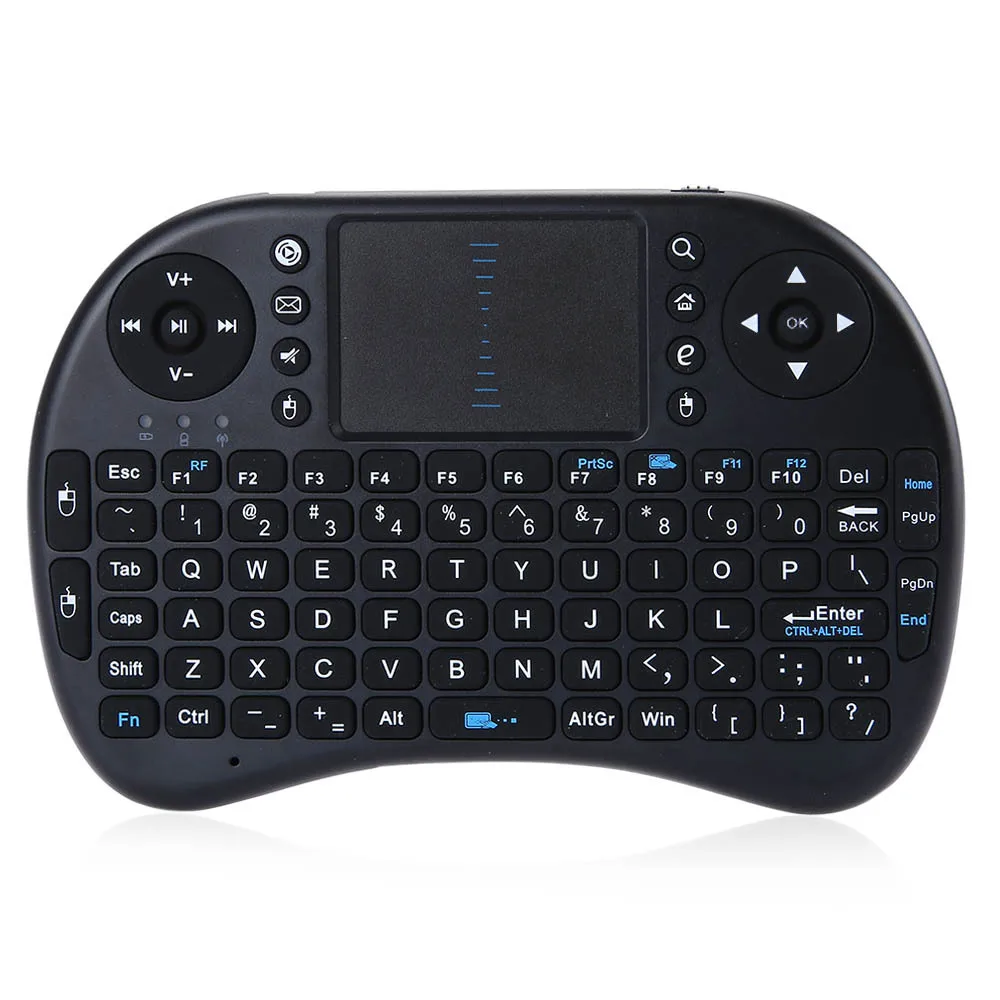 

Ipazzport English Mini Keyboard 2.4Ghz Wireless Remote Control Air Mouse With Touchpad