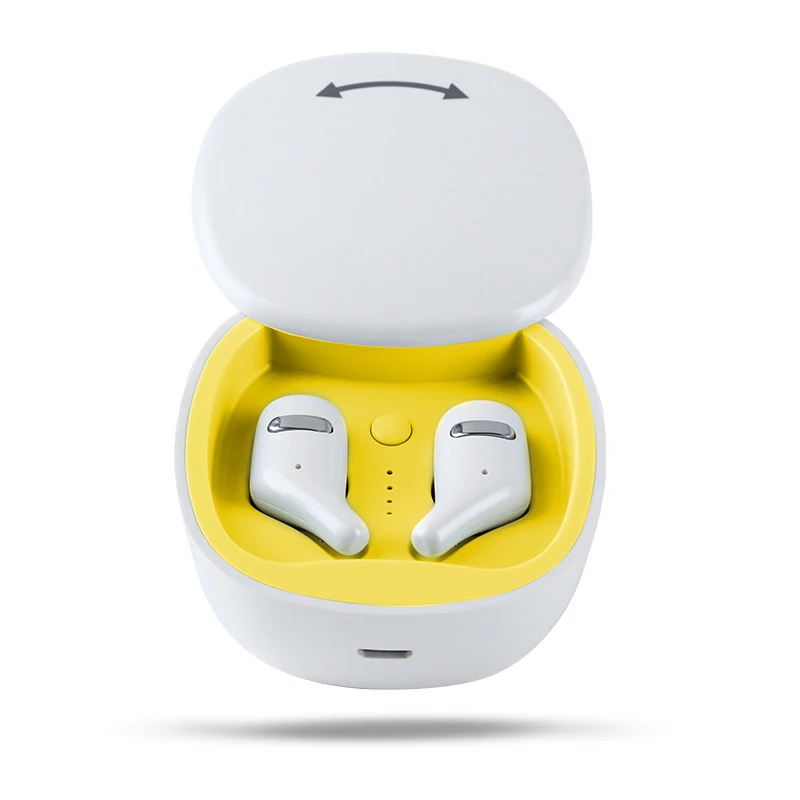 Беспроводные наушники GDLYL TWS Ture, Bluetooth 5,0, 1800 мА/ч, зарядная коробка, Мини Bluetooth наушники с двойным микрофоном для телефона - Цвет: Белый