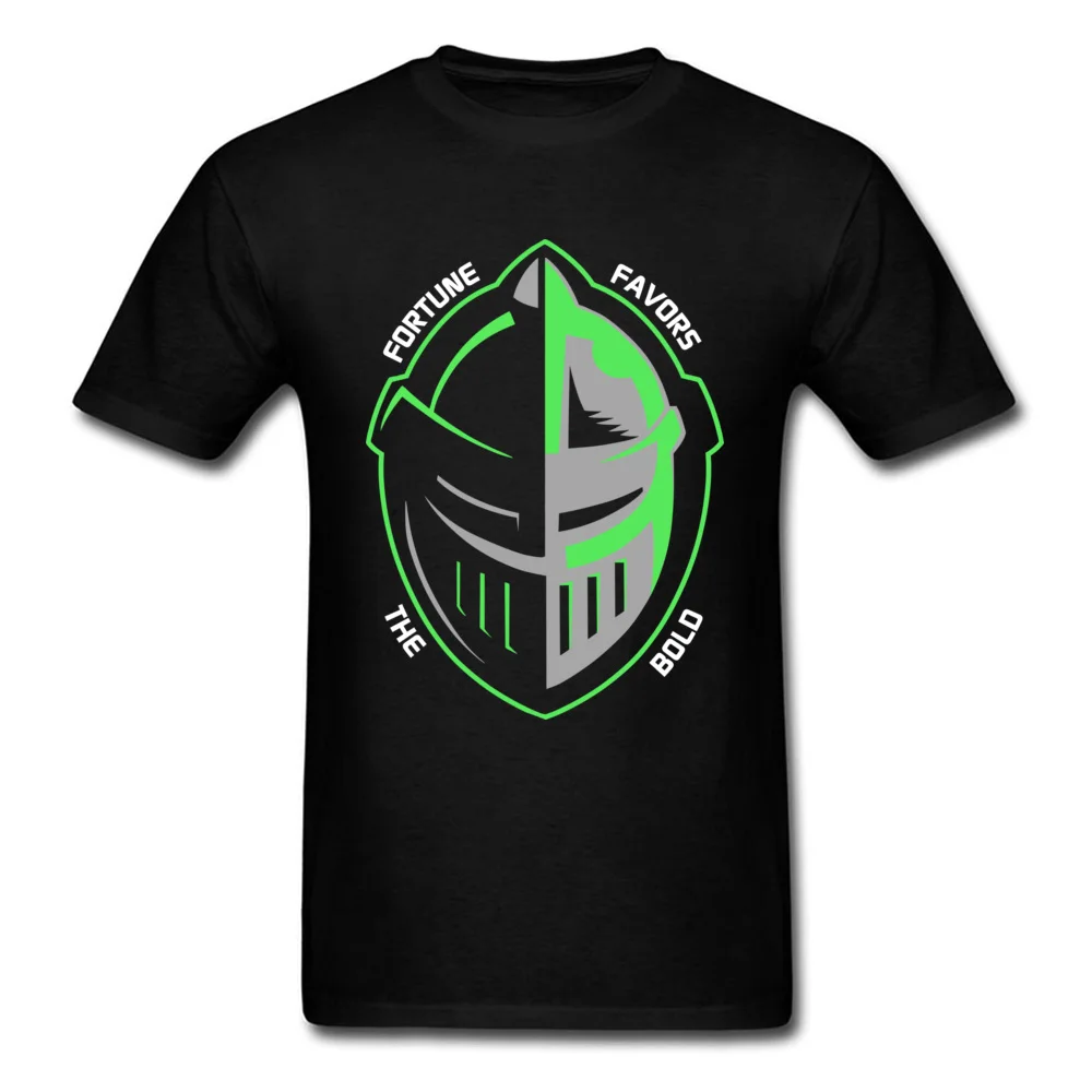 Fortune Favors The Bold 100% Cotton T-shirts for Men Short Sleeve Tops Tees Coupons NEW YEAR DAY Crewneck Tops T Shirt Normal Fortune Favors The Bold black