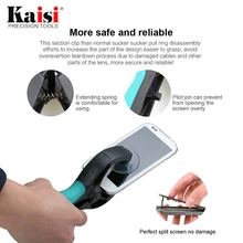 Kaisi телефон ЖК дисплей экран Открытие щипцы для наращивания волос Сильный присоске безопасная открывашка iPhone iPad samsung разборки ремонт инструмент
