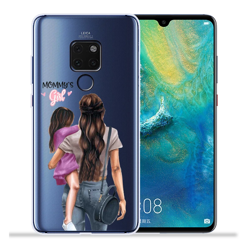 Модный чехол для телефона с изображением супермамы, папы и дочки для huawei mate 20 Lite Pro mate 9 10 Lite Pro Nova 2 Plus Nova3 Nova3i Etui