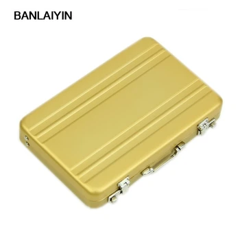 

Aluminum Password Box Card Case Mini Suitcase Password Briefcase