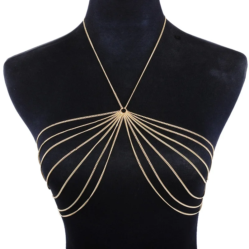 New Style Fashion Women Gold Chains Harness Bohemian Jewelry Sexy