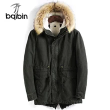 Мужские Зимние флисовые толстые парки куртки и пальто Hombre мужские повседневные Модные приталенные куртки с капюшоном больших размеров