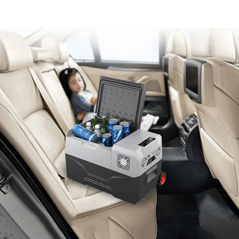  30L Refrigerator Auto-Refrigerator 12V Portable Mini Fridge Compressor Car Refrigerator Car Fridge 
