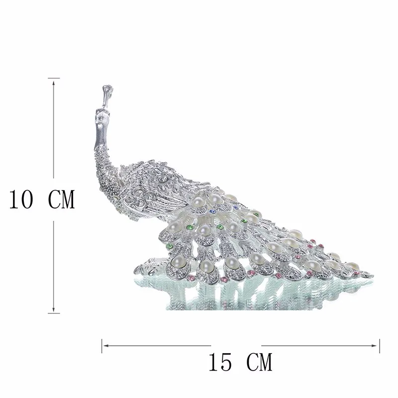 H& D коробка для безделушек, откидное кольцо, держатель, маленькие ювелирные изделия, Bejeweled коробки для безделушек, статуэтка, коллекционное украшение, подарок(брелок павлин