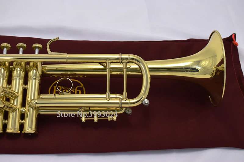 Профессиональный уровень LT190L1B Серебряная позолоченная труба Trumpete с оригинальным синим чехлом