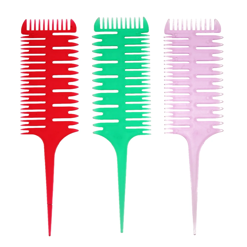 

Salon Professional Fish Bone Shape Comb Hairdressing Comb Hair Dyeing Sectioning Comb Hairdresser Brush Hair Styling Tools