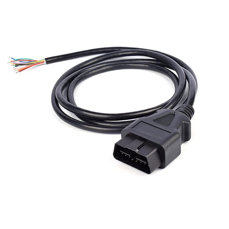 Мужской OBD2 16Pin открыть линия ELM327 Авто диагностический сканер 16 Pin OBDii OBD 2 отверстия