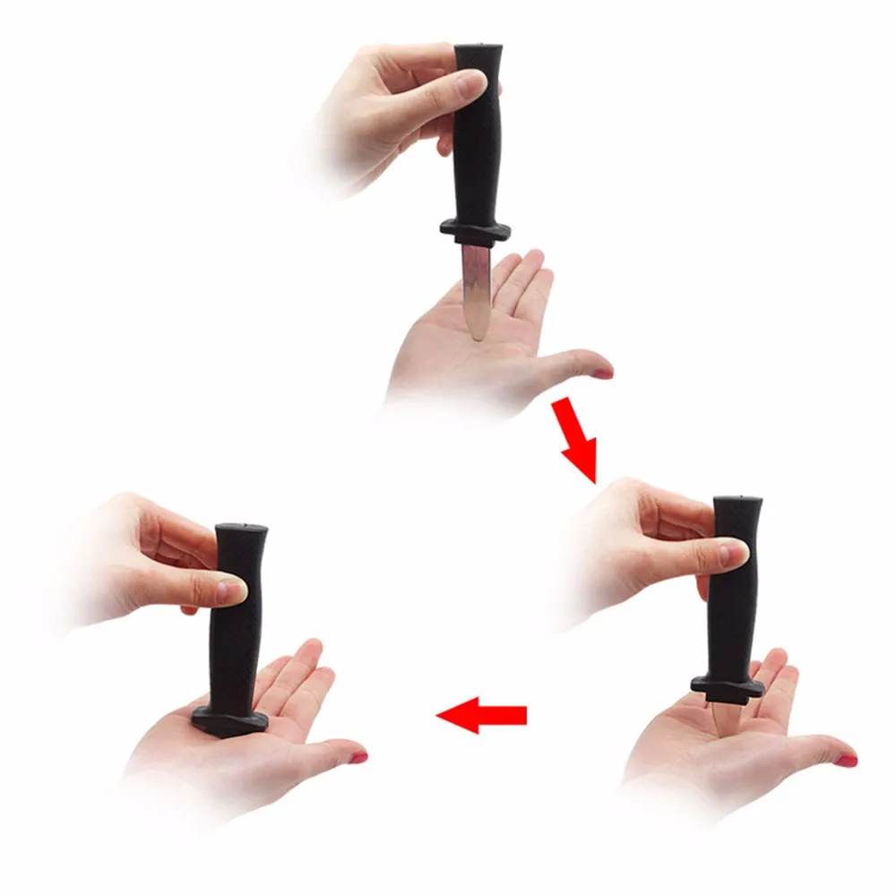 

Safety Trick Joke Toy Dagger Retractable Dagger Magic Toy Flexible Fake Plastic Trick FunnyFunny Gift Z0304