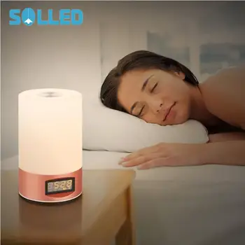 

SOLLED LED Wake Up Light Alarm Clock Sunrise Simulation Alarm Clock Lamp with 7 Colors Night Light Mood Light