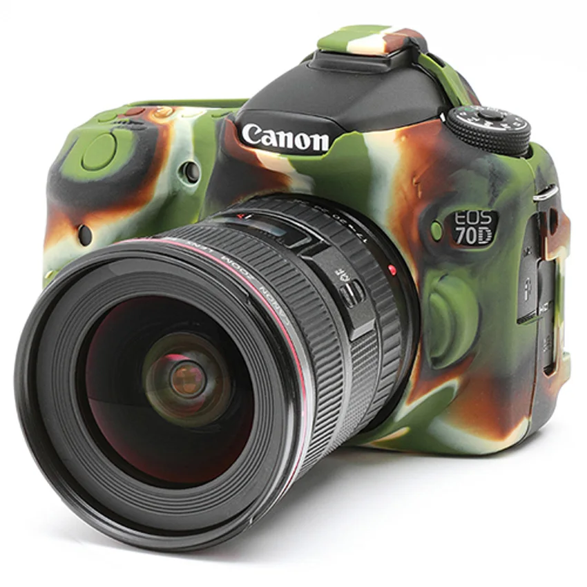 Camera case For Canon EOS 70D Soft Silicone Rubber Camera Protective Body Cover Case Skinin