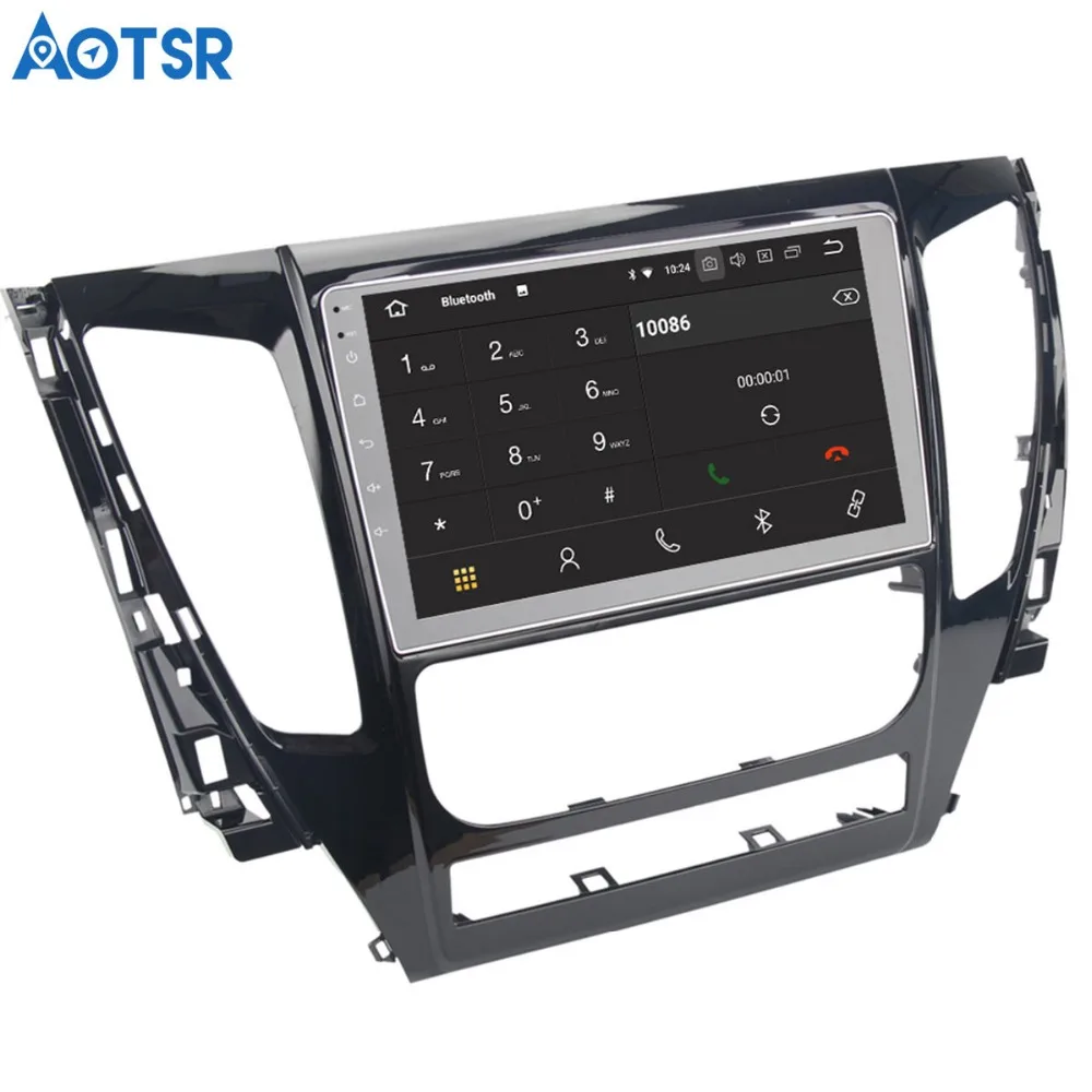 Top Aotsr Android 8.0 Car DVD Player GPS Navigation For MITSUBISHI PAJERO Sport 2016 2017 2018 unit stereo Radio Multimedia 3