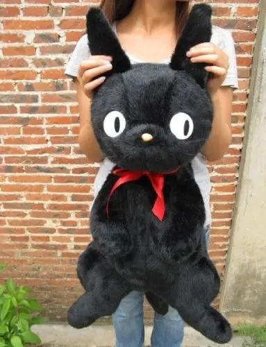Рюкзак плюшевый в виде черной кошки 75 см 25 дюймов|kikis delivery service backpacks|backpack plushplush