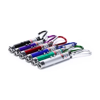 

High Quality 3 In 1 Red Laser Pointer Pen Flashlight Counterfeit Money Detector Climbing Hook