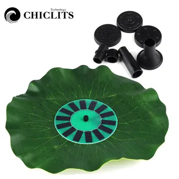 

Solar Powered Fountain Water Pump Panel Kit Lotus Leaf Floating Fountain Pool Garden Fish Tank Pond Watering Submersible Pumps