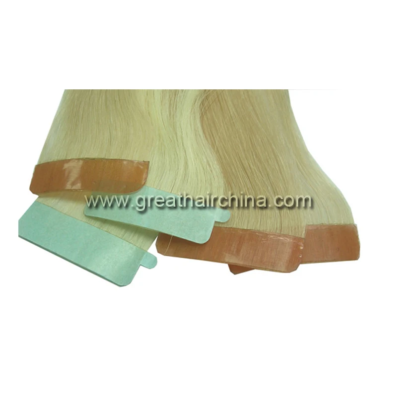 60 Pieces/ Lot, Blue skin weft hair extension Tapes High Quality Strong Adhesive Double-sided Tape for Toupees Wig Free Shipping