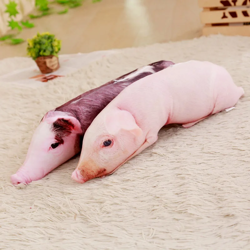 Творческий 3D имитация свиньи подушку кукла плюшевые куклы и яркие мягкие игрушки домашний объятия детские 50/70 см