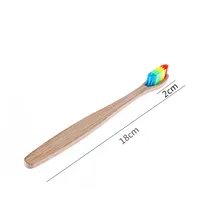 SMT 4/10 pc Прямая поставка экологичный натуральный бамбук зубная щетка из древесного угля мягкая щетина