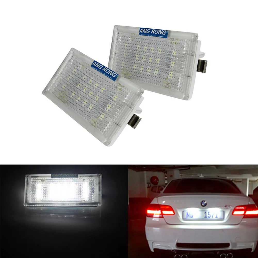 Светодиодный номерной знак ANGRONG 18 SMD для BMW E46 318Ci 320Ci 323Ci 328Ci 318i 320i|Сигнальная лампа| |