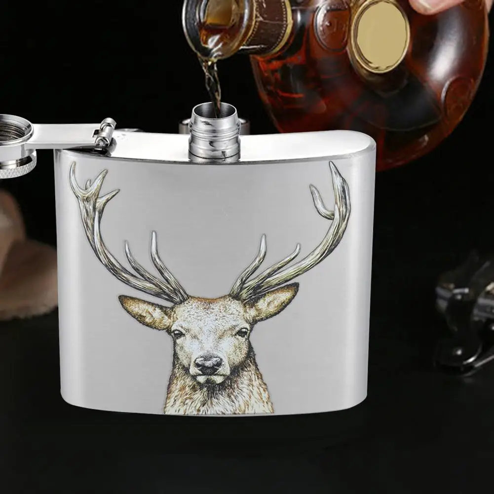 

5oz Stainless Steel Hip Flask Drunkard Alcohol Flask