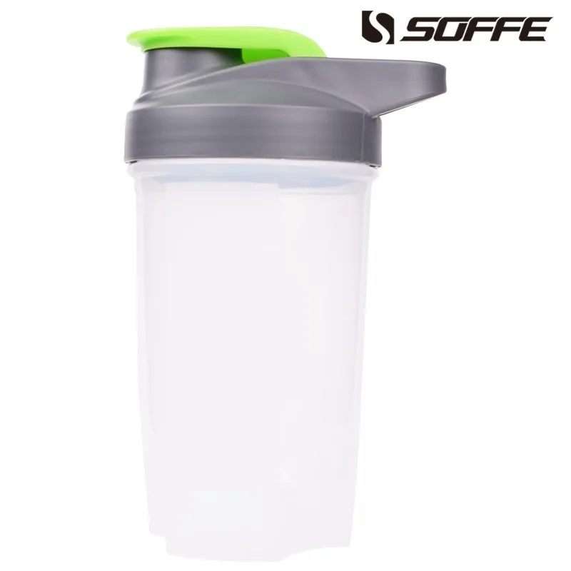 Soffe Frosetd шейкер для протеина, пластиковая Спортивная бутылка для воды, 500 мл, Bpa бесплатно, с крышкой, Handgirp, велосипедный тур, бутылки для напитков