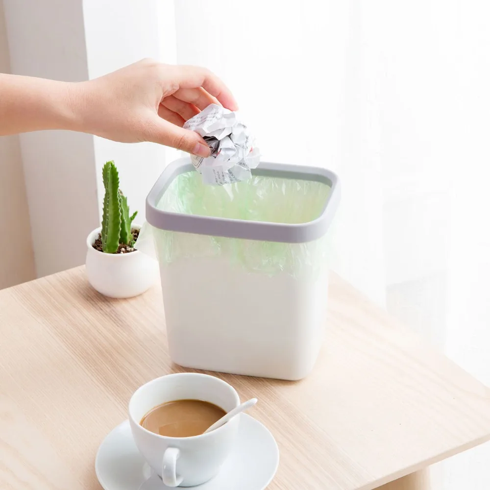 

Mini Trash Can Desktop Trash Bin Paper Basket Table Dustbin Waste Bin Without Lid Home Ofiice Garbage Storage Can Bin
