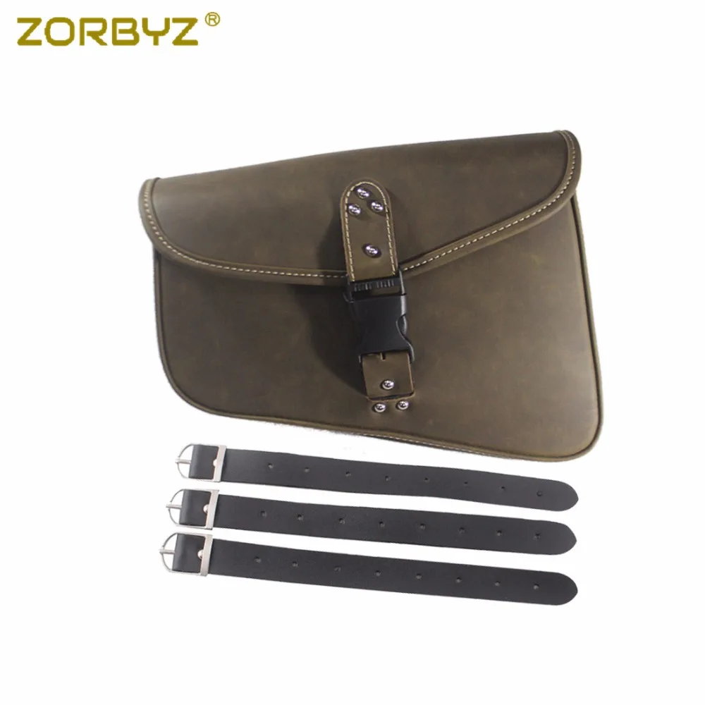 ZORBYZ темно коричневая/чайная мотоциклетная сумка из искусственной кожи в