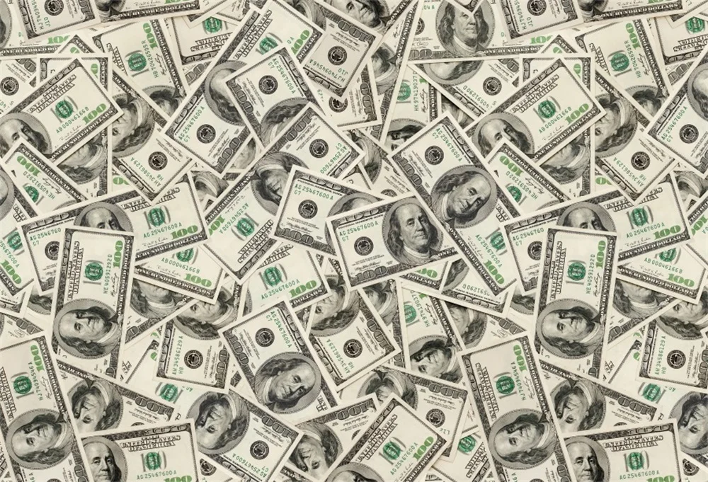 

Laeacco US Dollar Picture Wall Portrait Scene Photography Backgrounds Customized Photographic Backdrops For Photo Studio